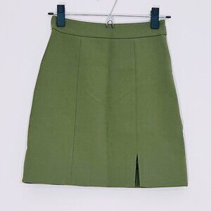& Other Stories Green Tailored Mini skirt NWT
